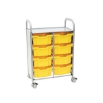 Double Trolley with Deep Trays